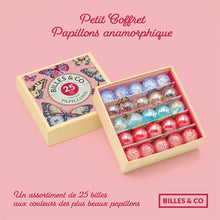 Lade das Bild in den Galerie-Viewer, Mini Butterfly Anamorphic Box (Magische Schmetterlings-Murmelbox)