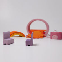 Lade das Bild in den Galerie-Viewer, Rosa-Orangenes Bauhaus