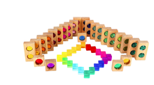 Lade das Bild in den Galerie-Viewer, Kleine Farbenstraße mit Facettenbausteinen & Acryl-Bauwürfeln