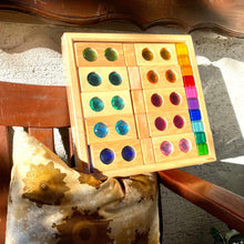 Lade das Bild in den Galerie-Viewer, Kleine Farbenstraße mit Facettenbausteinen & Acryl-Bauwürfeln