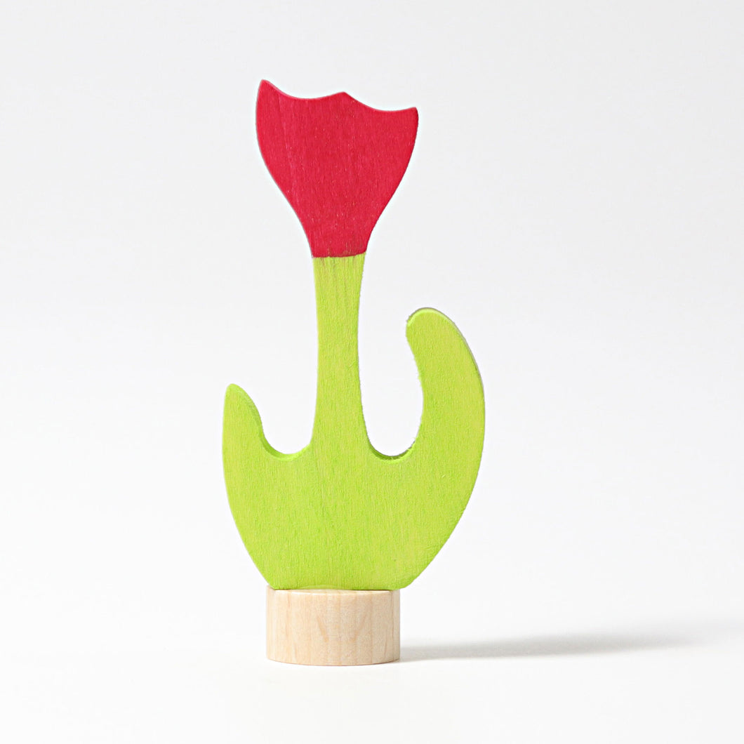 Steckfigur Tulpe rot