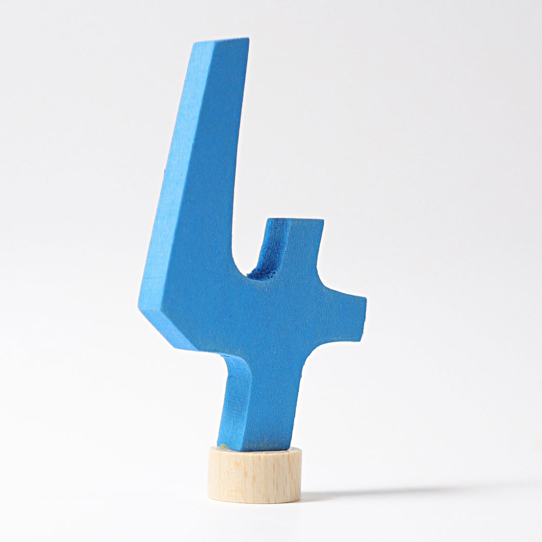 Zahlenstecker anthroposophische 4