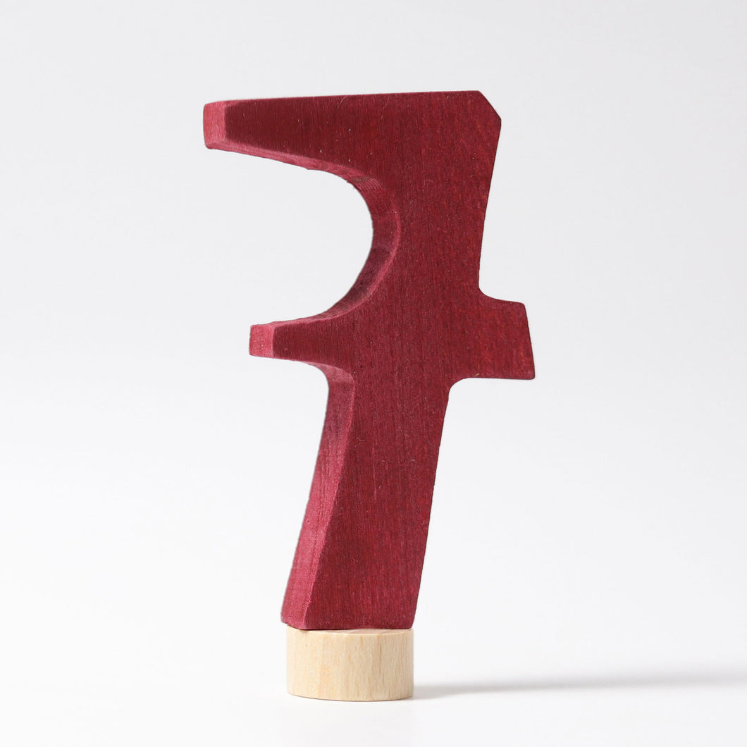 Zahlenstecker anthroposophische 7