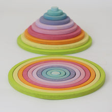 Lade das Bild in den Galerie-Viewer, Konzentrische Kreise und Ringe pastell

