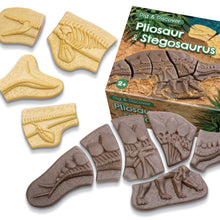 Lade das Bild in den Galerie-Viewer, Graben &amp; Entdecken – Pliosaur &amp; Stegosaurus
