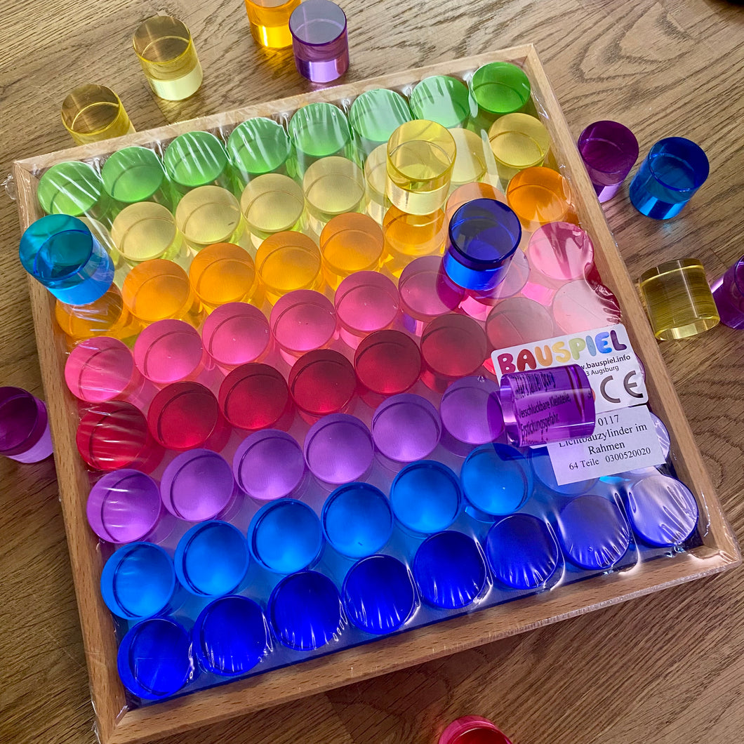 Lichtbauzylinder im Rahmen, 64 St.