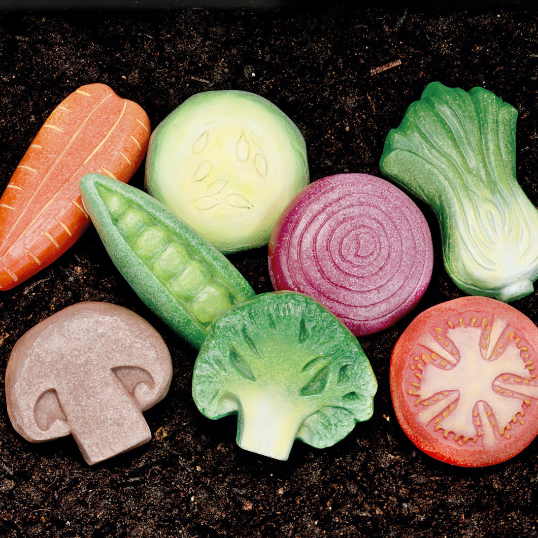 Sensory Play Stones – Vegetables – Gemüse